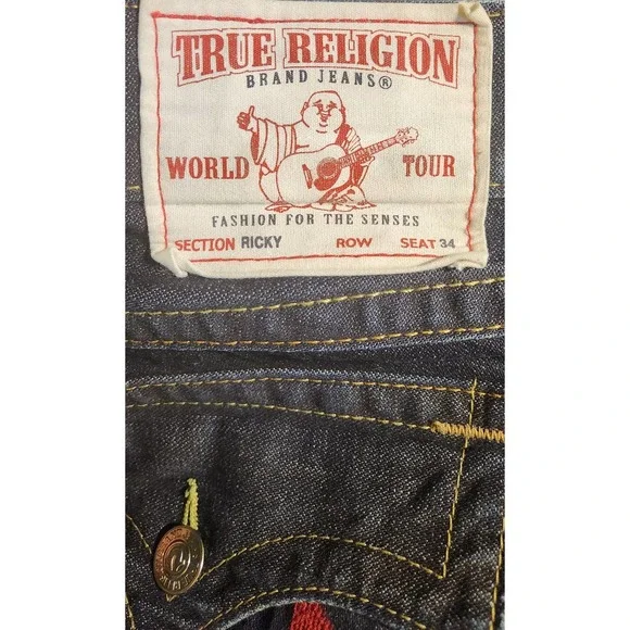 True Religiion Ricky Blue Denim.Jeans 36